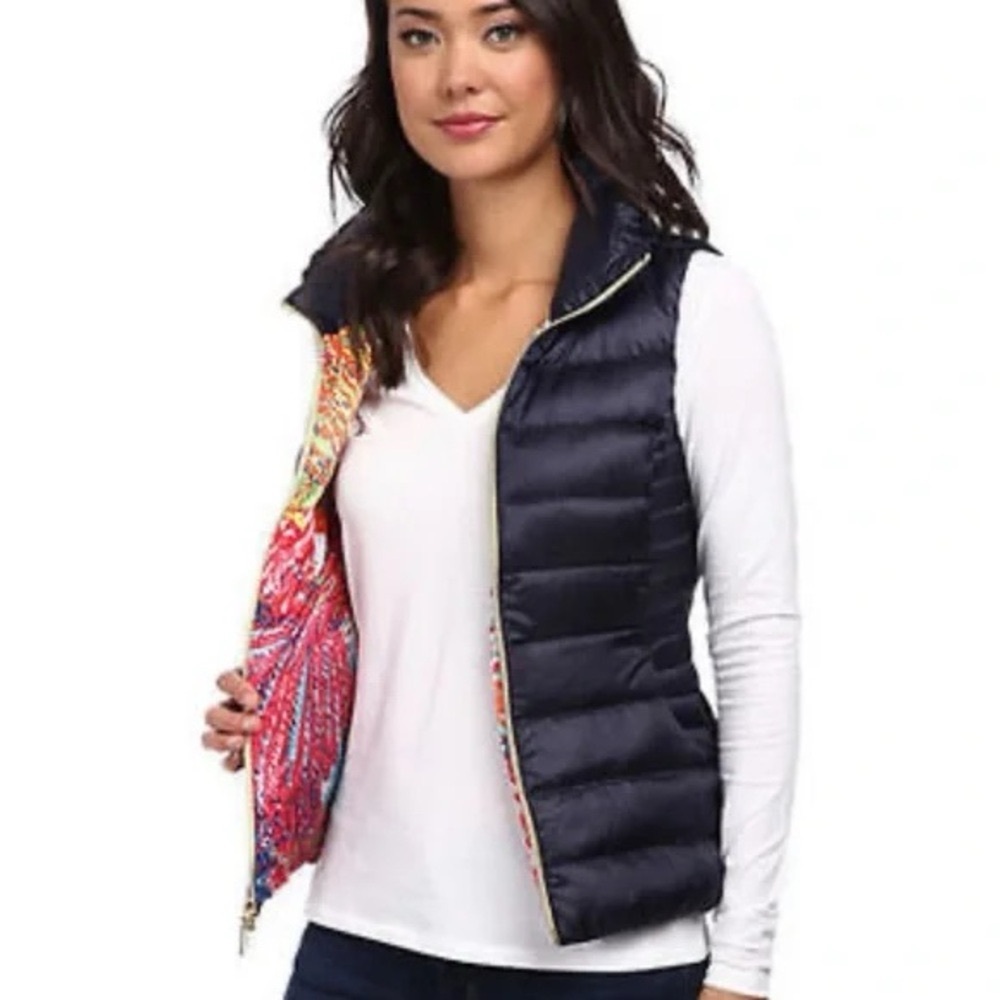 Lilly Pulitzer Allie Packable Down Puffer Vest | XS